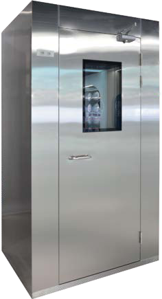 Personnel air shower configuration shown in the Line-Link supplier catalogue